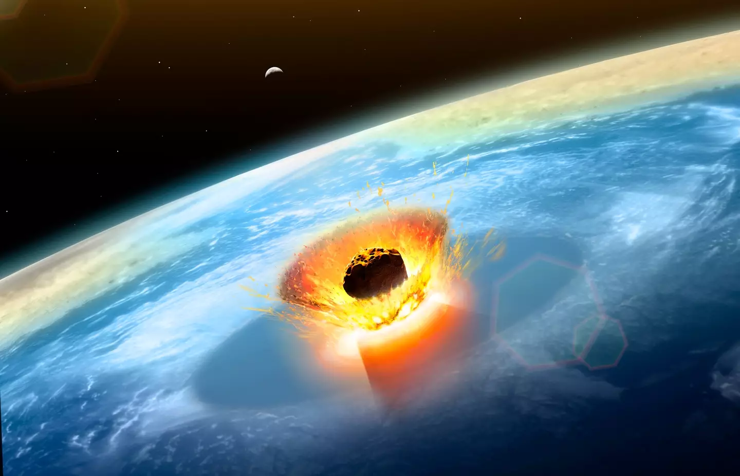 The Earth has seen major asteroid impacts in the past.
