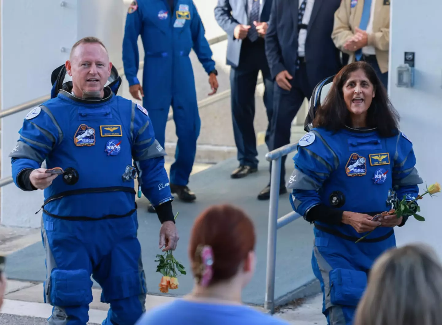 The pair were meant to be on an eight-day trip but it turned into over nine months in space (Joe Raedle/Getty Images)