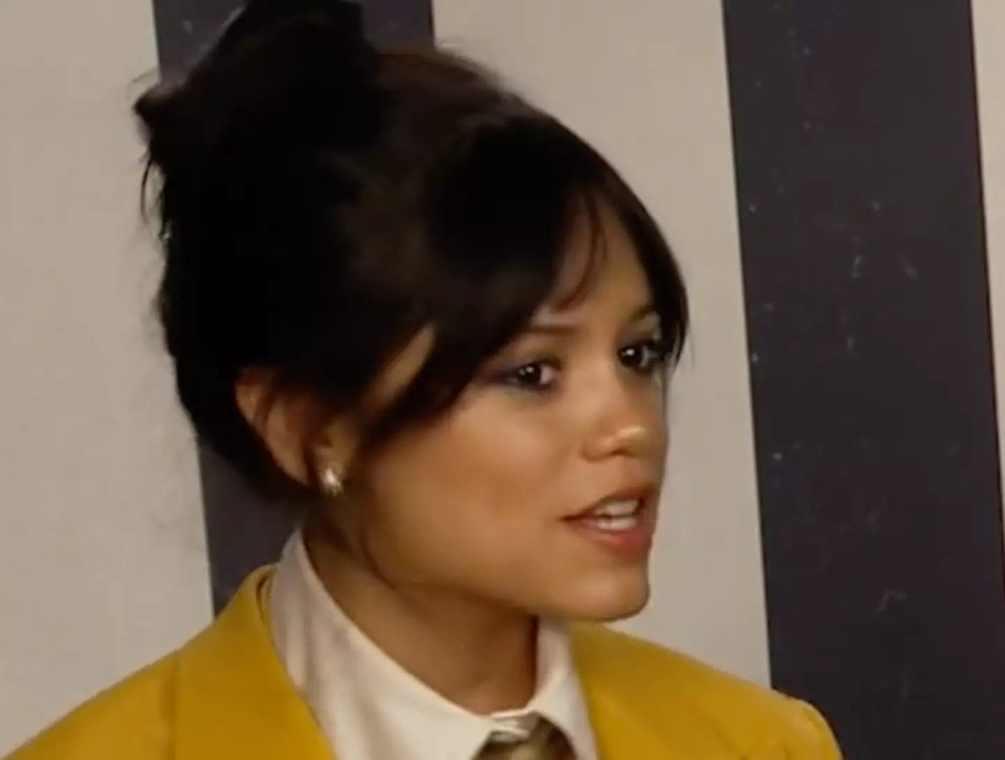 Jenna Ortega said her response was nothing to 'applaud' (TikTok/@hitsradiouk)