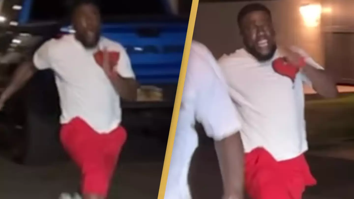 Video shows moment Kevin Hart injured himself and left him forced to use a wheelchair