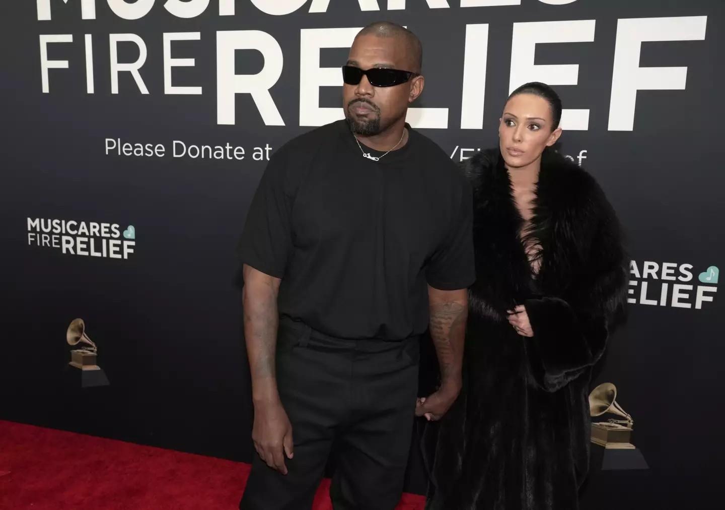 Kanye West and Bianca Censori attended the 67th Grammy Awards (Jeff Kravitz/FilmMagic)