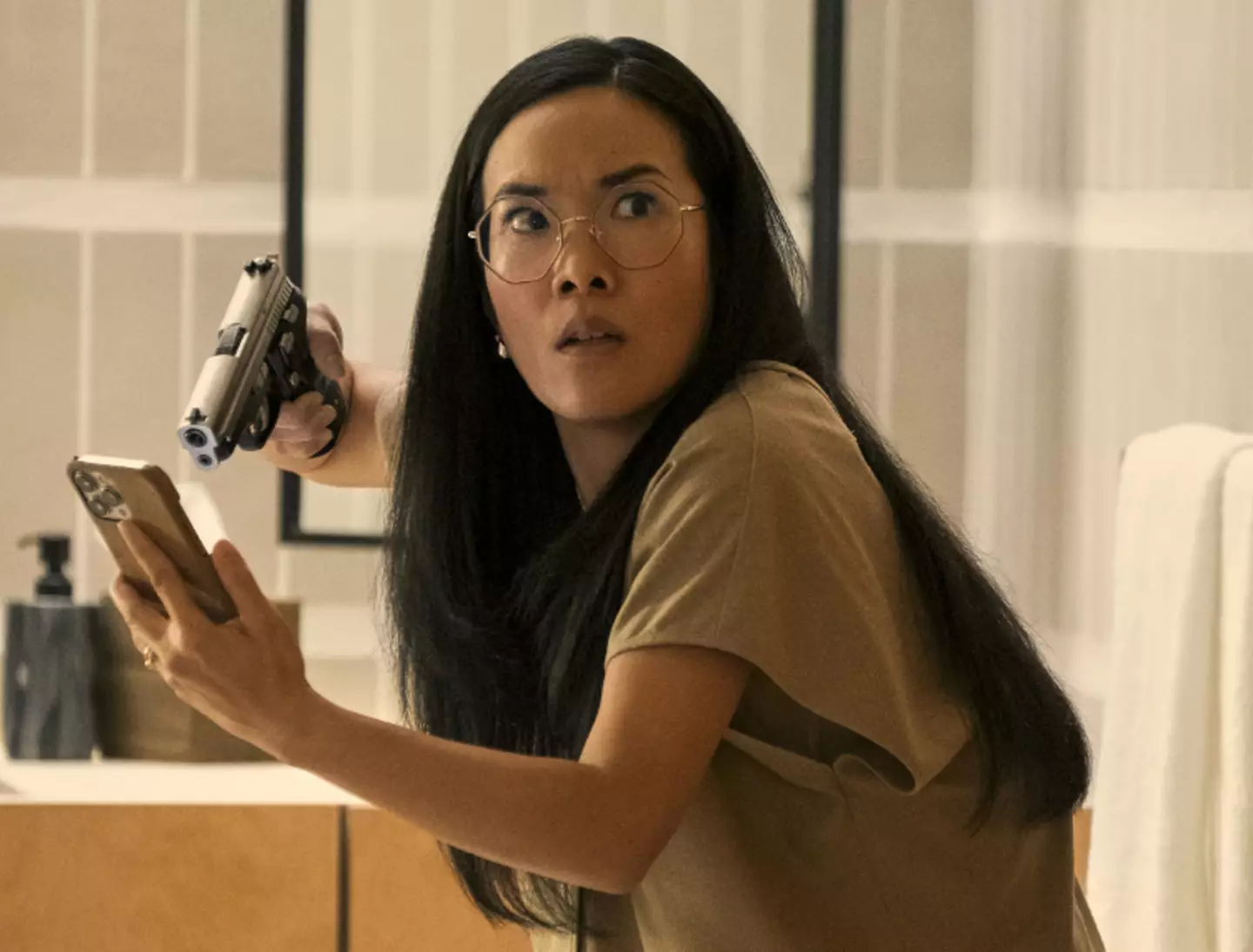 Ali Wong stars alongside Steven Yeun in Beef (Netflix)