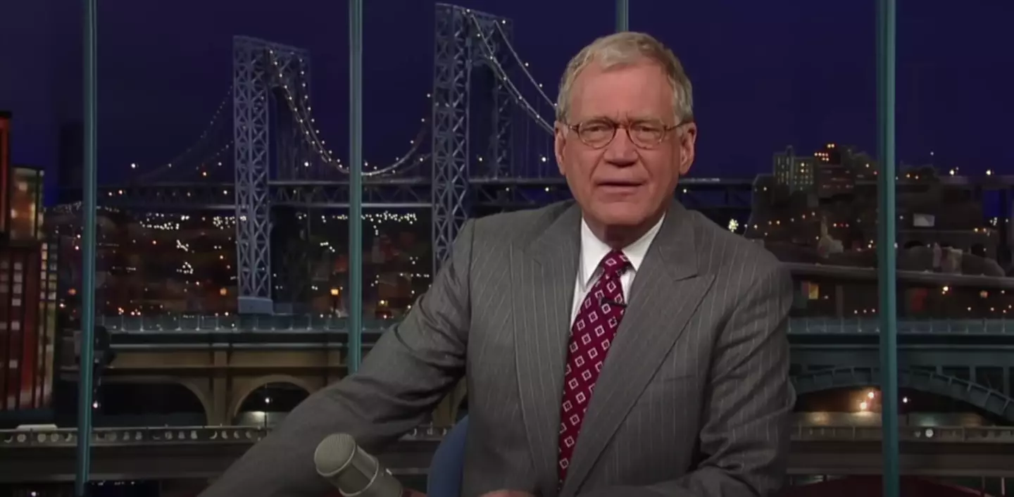 David Letterman apologised for the blunder later in the 2009 episode.