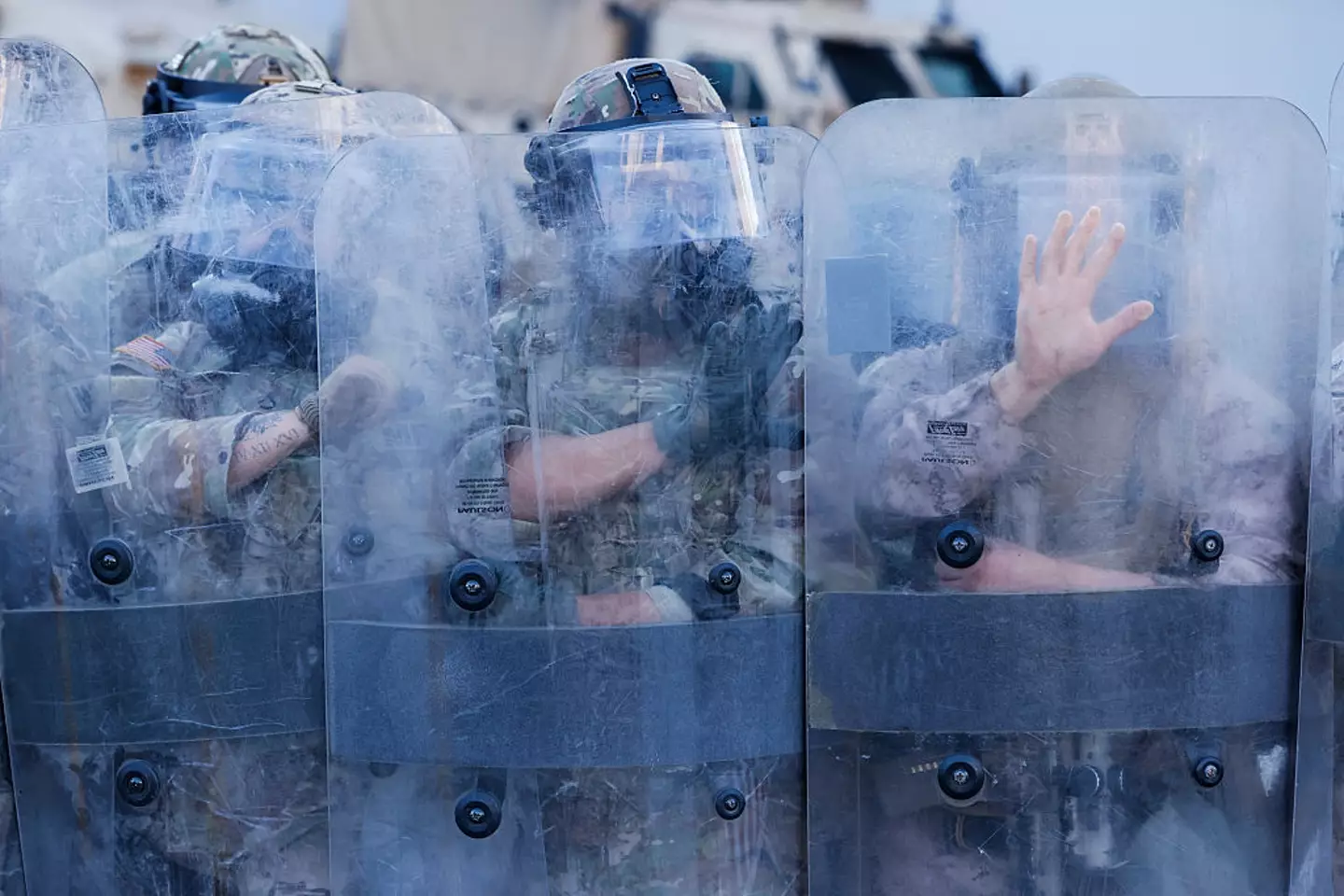 The National Guard was deployed in Los Angeles last month (Carlin Stiehl / Los Angeles Times via Getty Images)