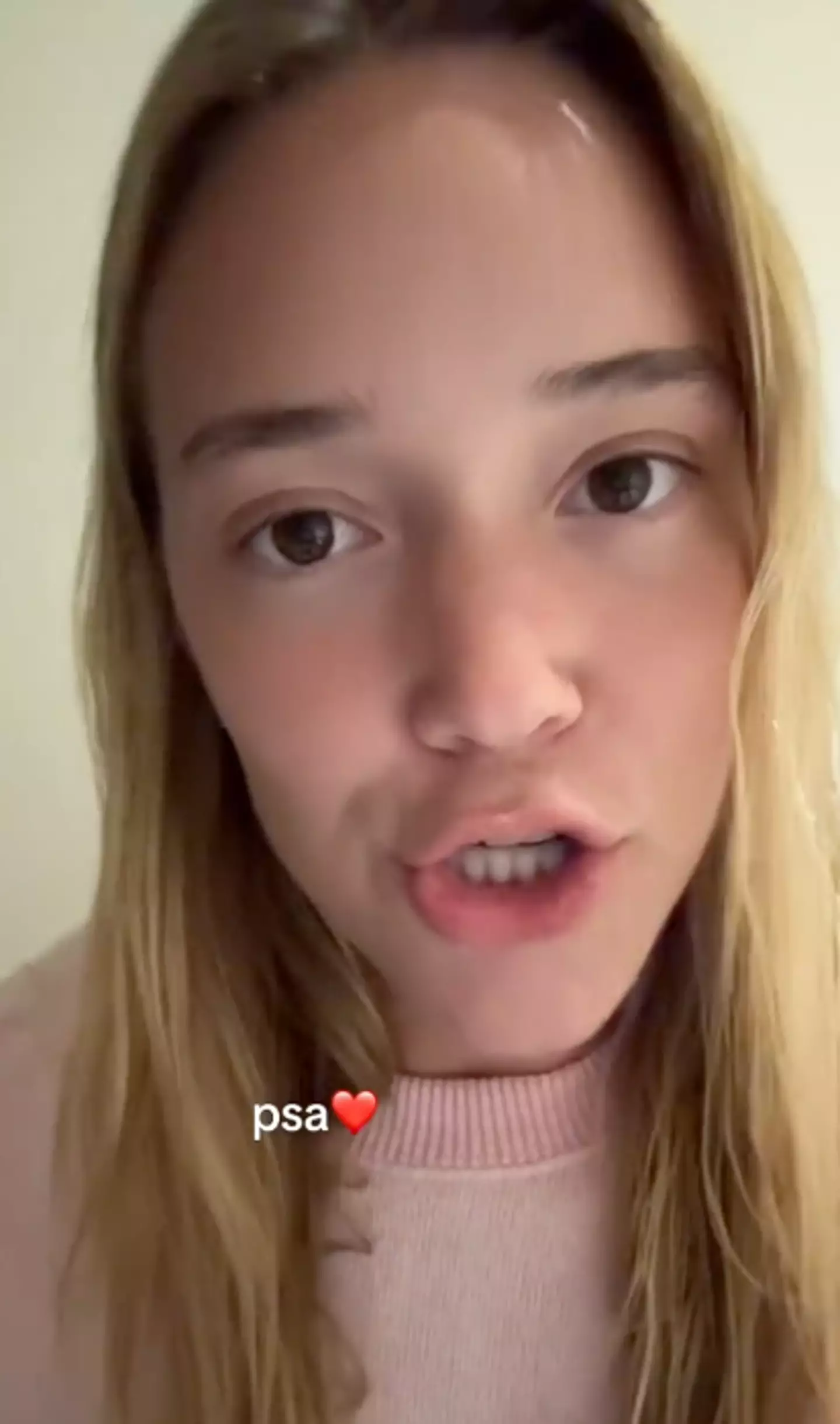 The TikToker said she was 'shaking' following the scary ordeal (TikTok@iamoliviaponton)