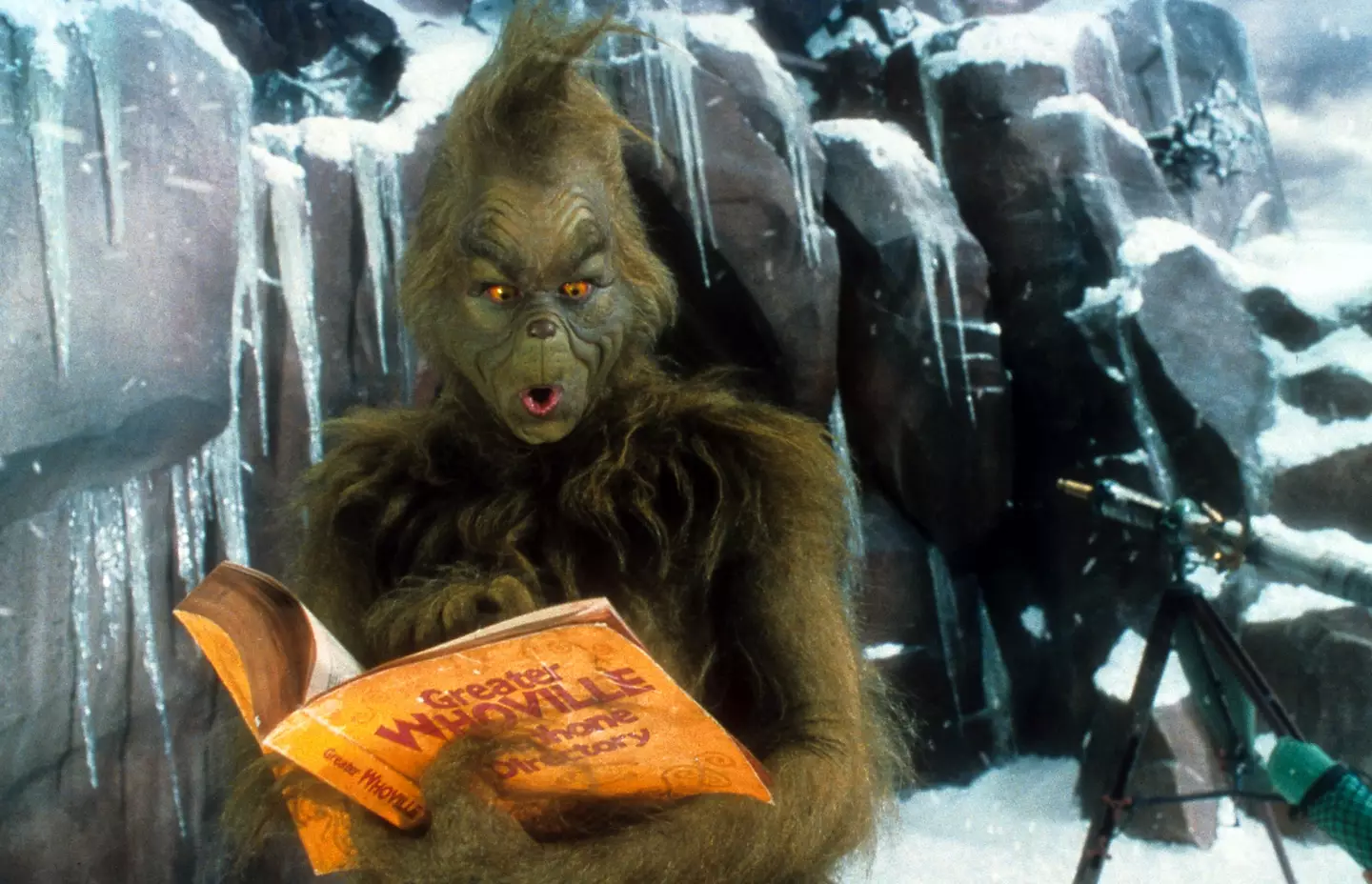 Jim Carrey in The Grinch.