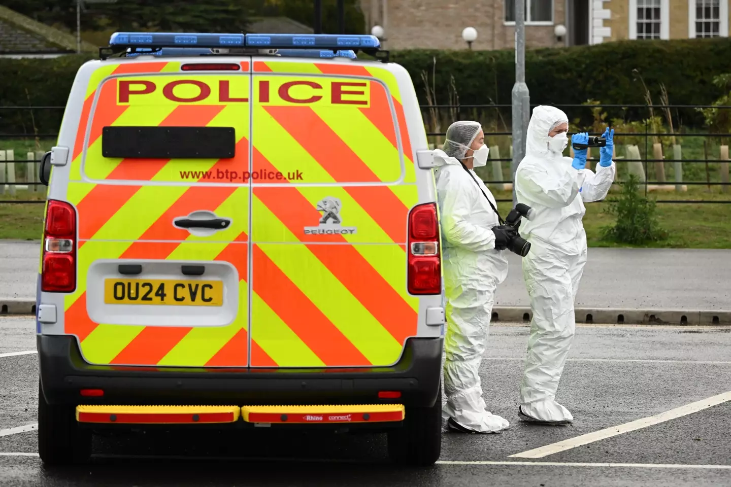 Specialist investigators have been on the scene after a 'frenzied' knife attack took place on a train in the UK (Leon Neal/Getty Images)
