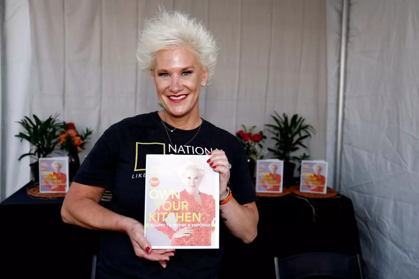 Anne Burrell was 55 years old when she was discovered dead earlier this week (John Lamparski/Getty Images for NYCWFF)