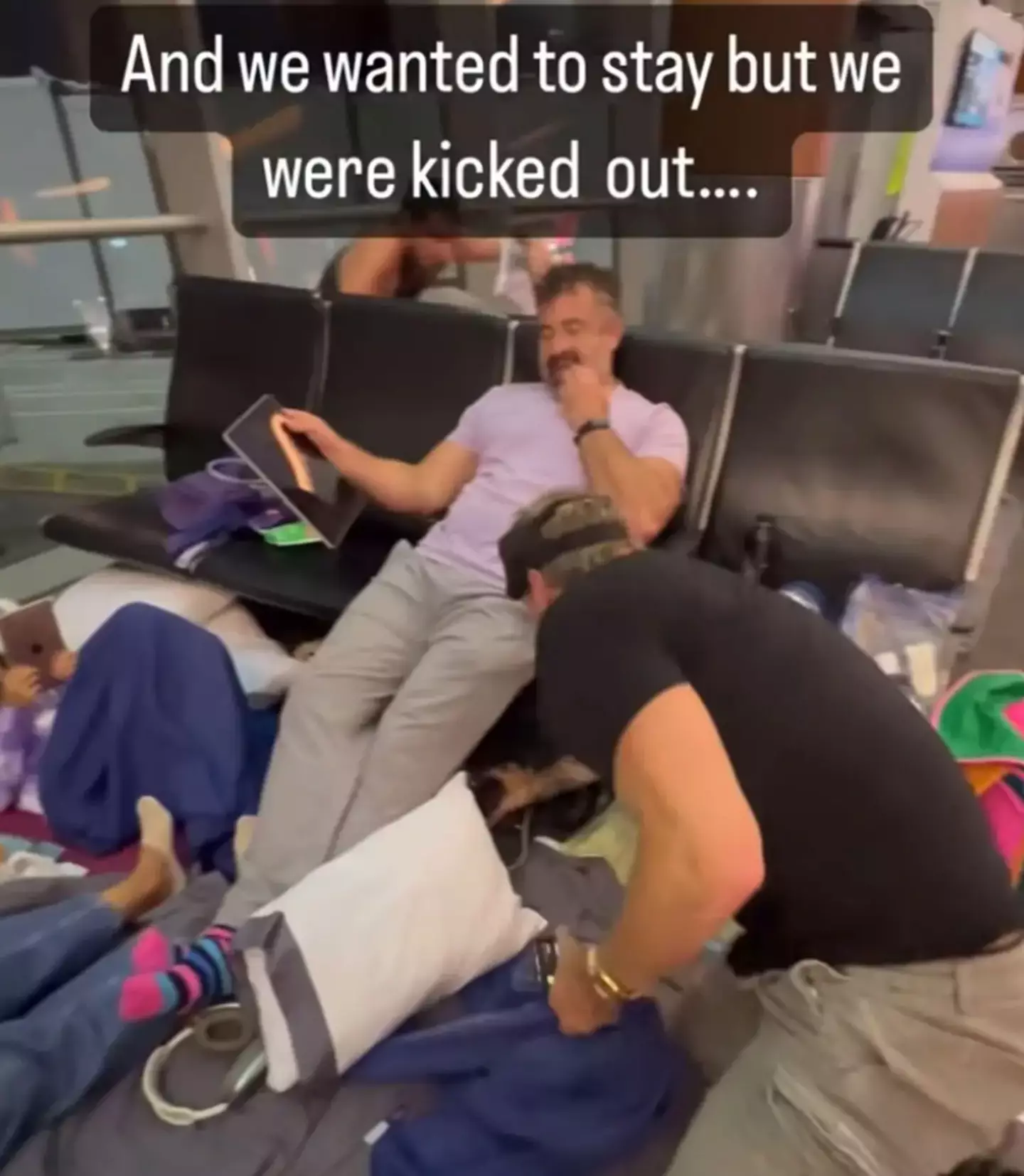 They were eventually 'kicked out'. (Instagram/@kristenanniebell)