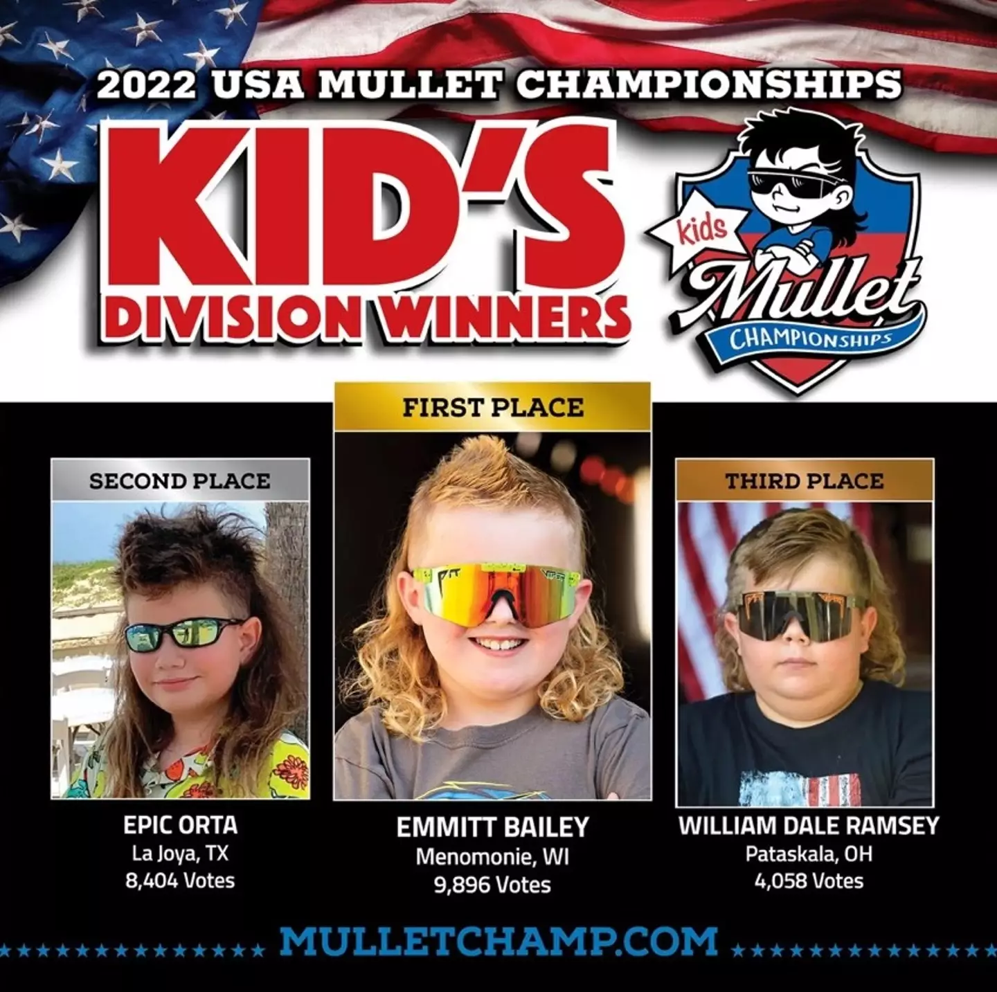 The kids with the best mullets in the US.
