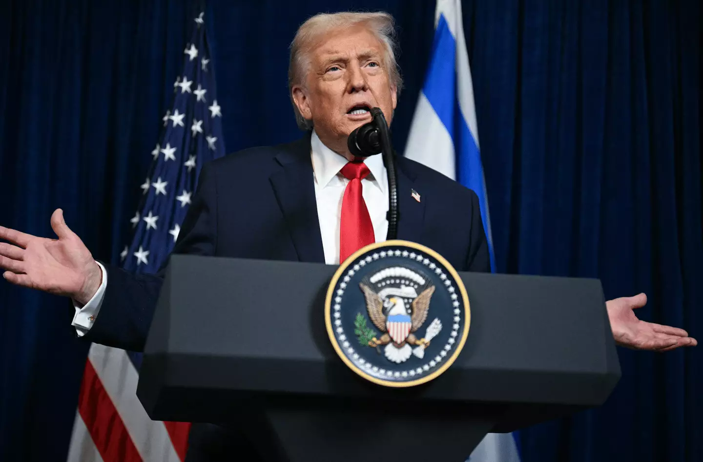 Trump confirmed the US' launched the strikes on the country (Jim WATSON / AFP via Getty Images)