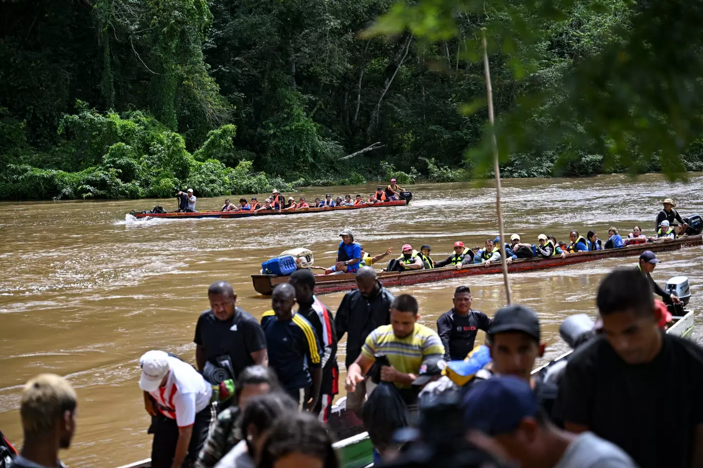 The Darien Gap sees a lot of people crossing it (MARTIN BERNETTI/AFP via Getty Images)