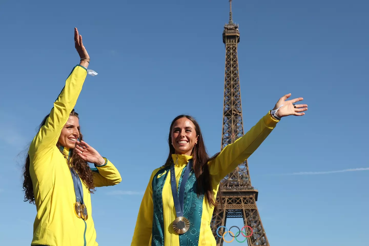 Celebrations were all around for the pair (Carl Recine/Getty Images)