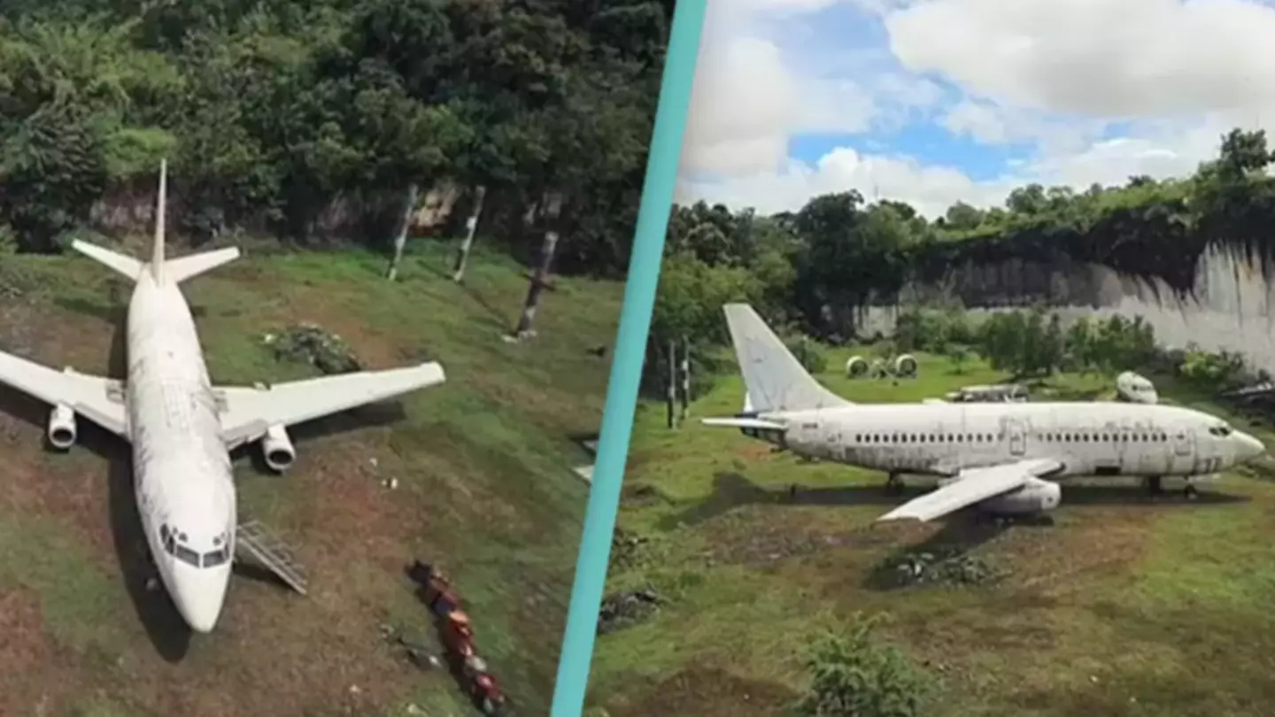 Boeing 737 mysteriously discovered in random field and no one knows how it got there