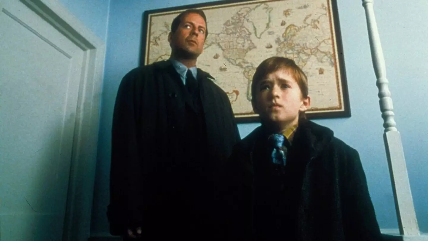 Bruce Willis and Haley Joel Osment in The Sixth Sense.