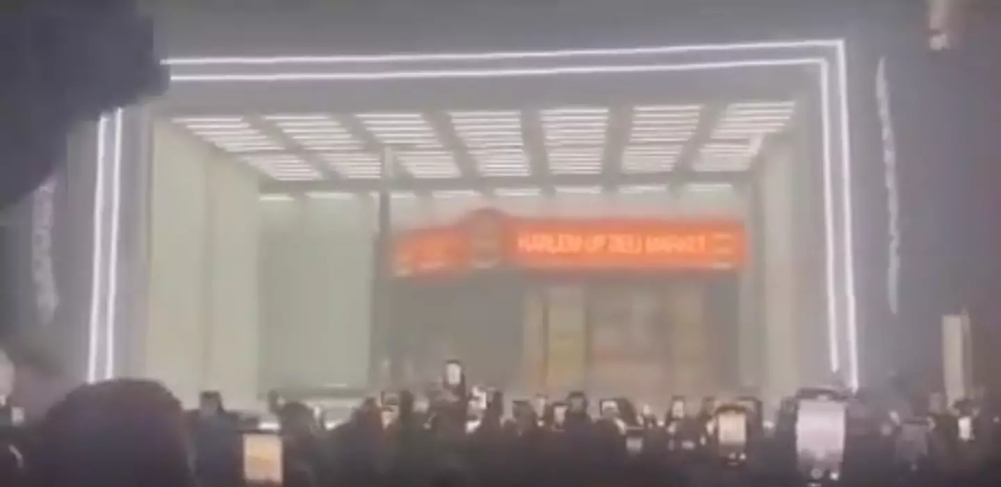 Drake was performing at the Apollo Theater in Harlem, New York, when a fan fell from the balcony.