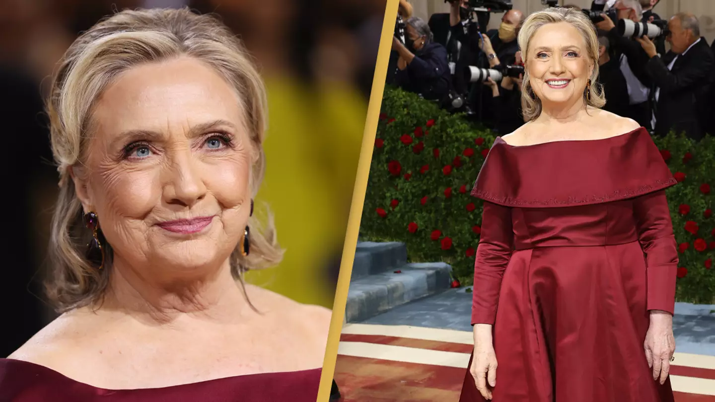 Hillary Clinton Wears Dress To Met Gala With Names Of 60 Women Who Inspire Her