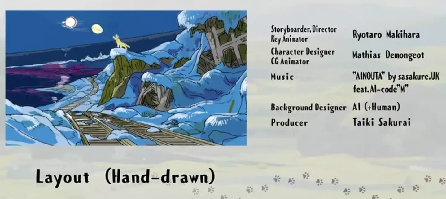 The layout is first drawn by hand.