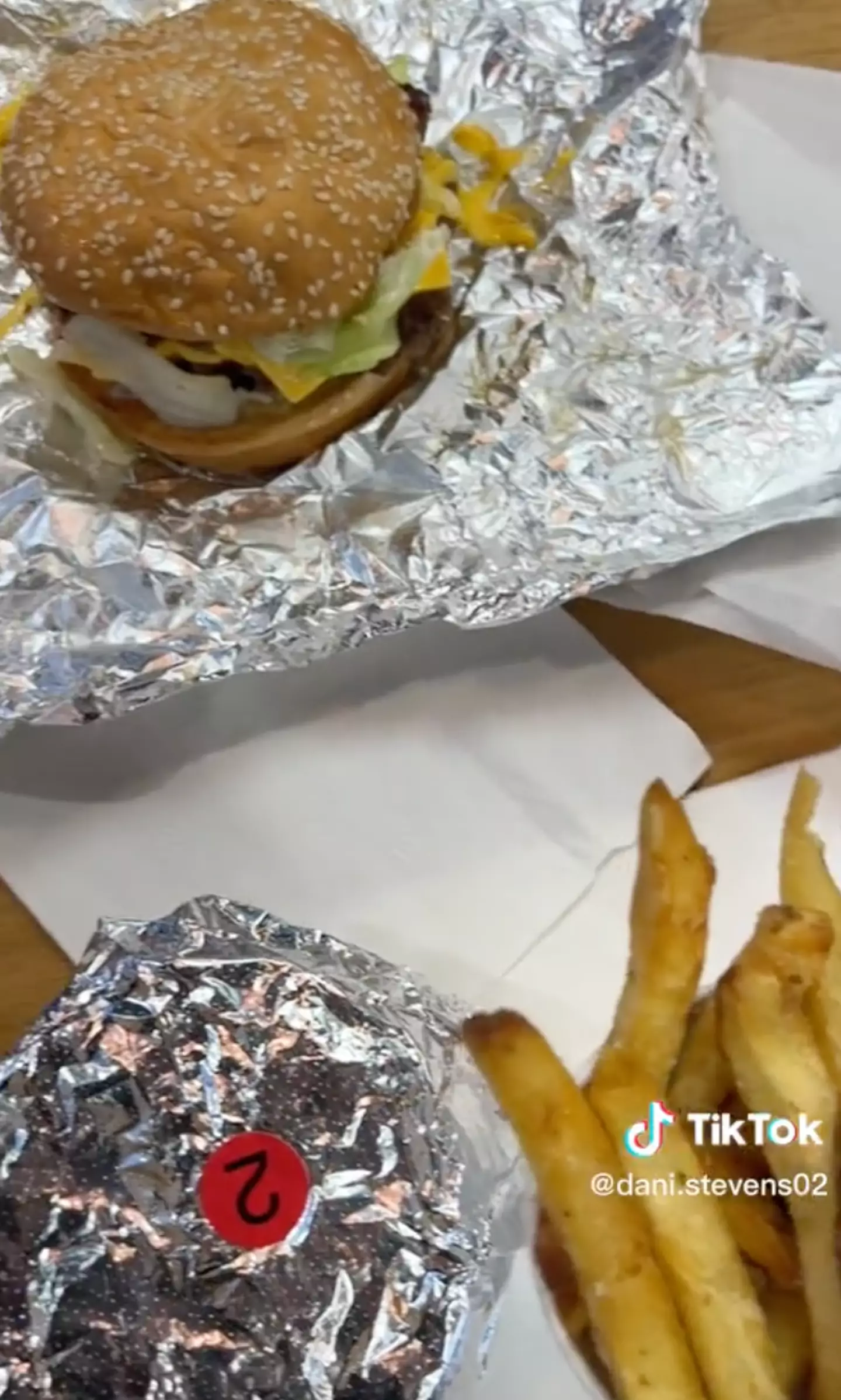 Dani shared a TikTok of her experience.