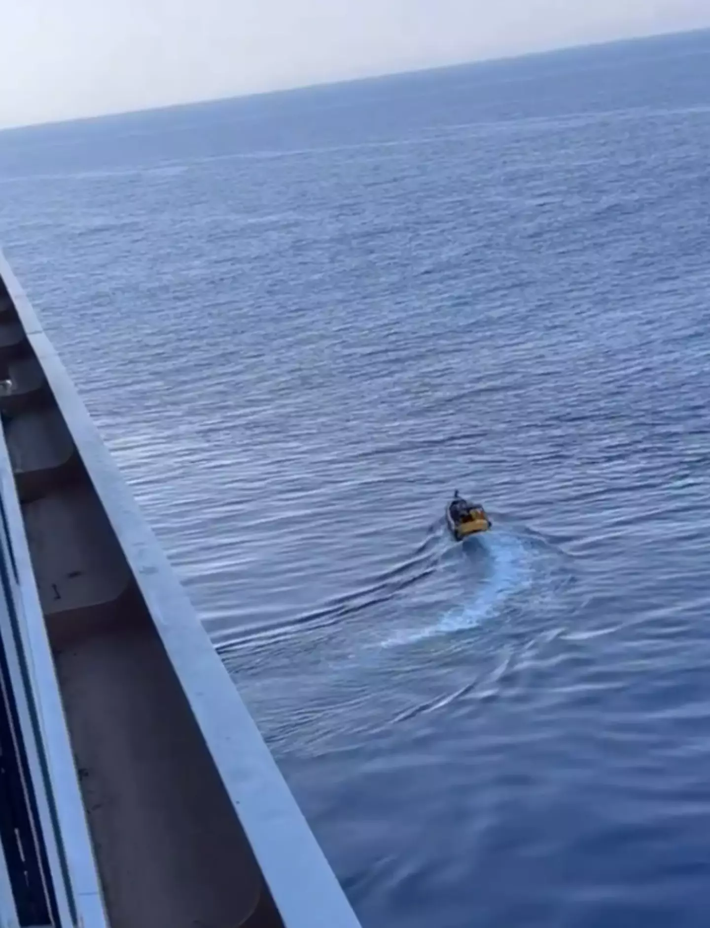Search teams were sent out for the missing passenger. (X/ @GenAIChad)