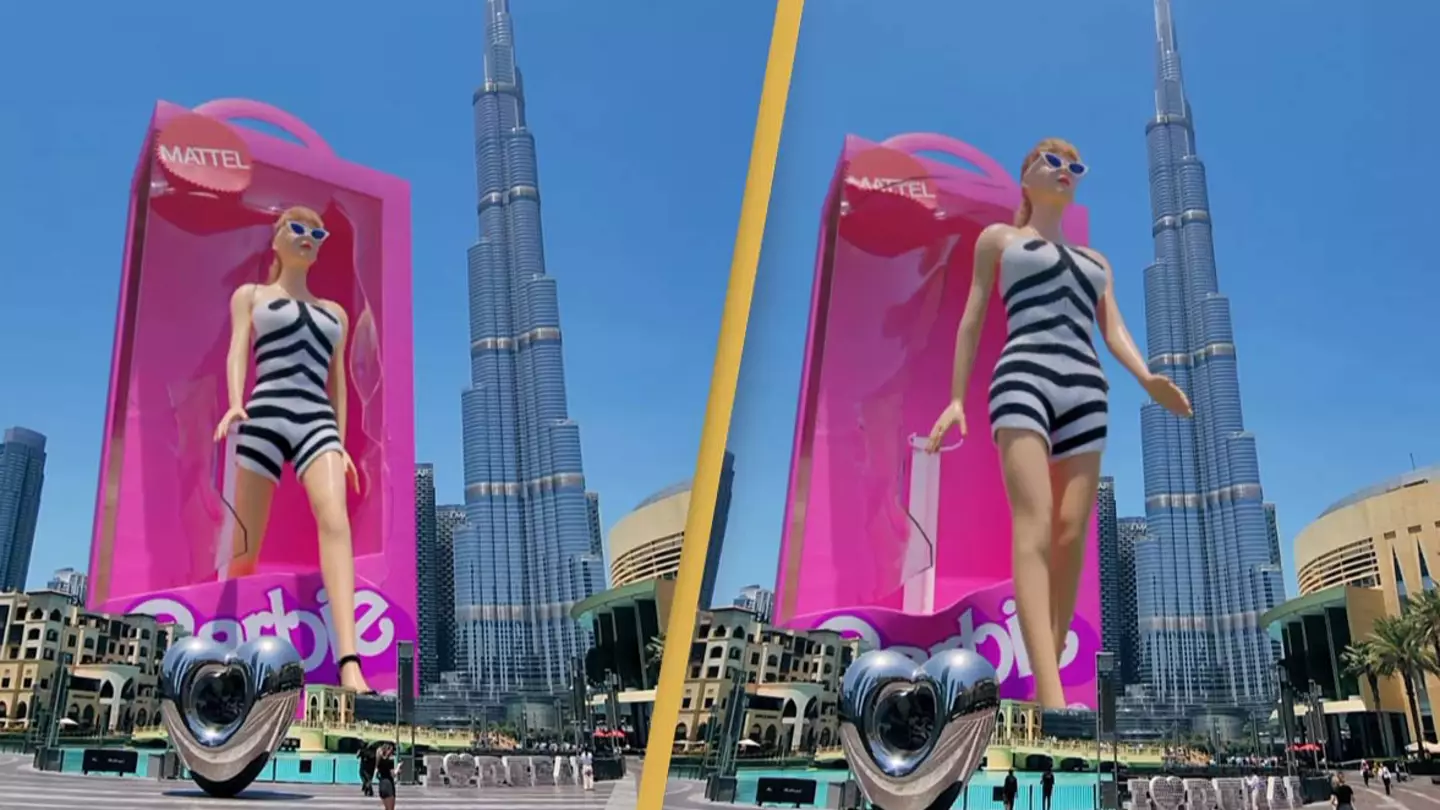 Video of 3D model Barbie standing next to tallest building in the world goes viral