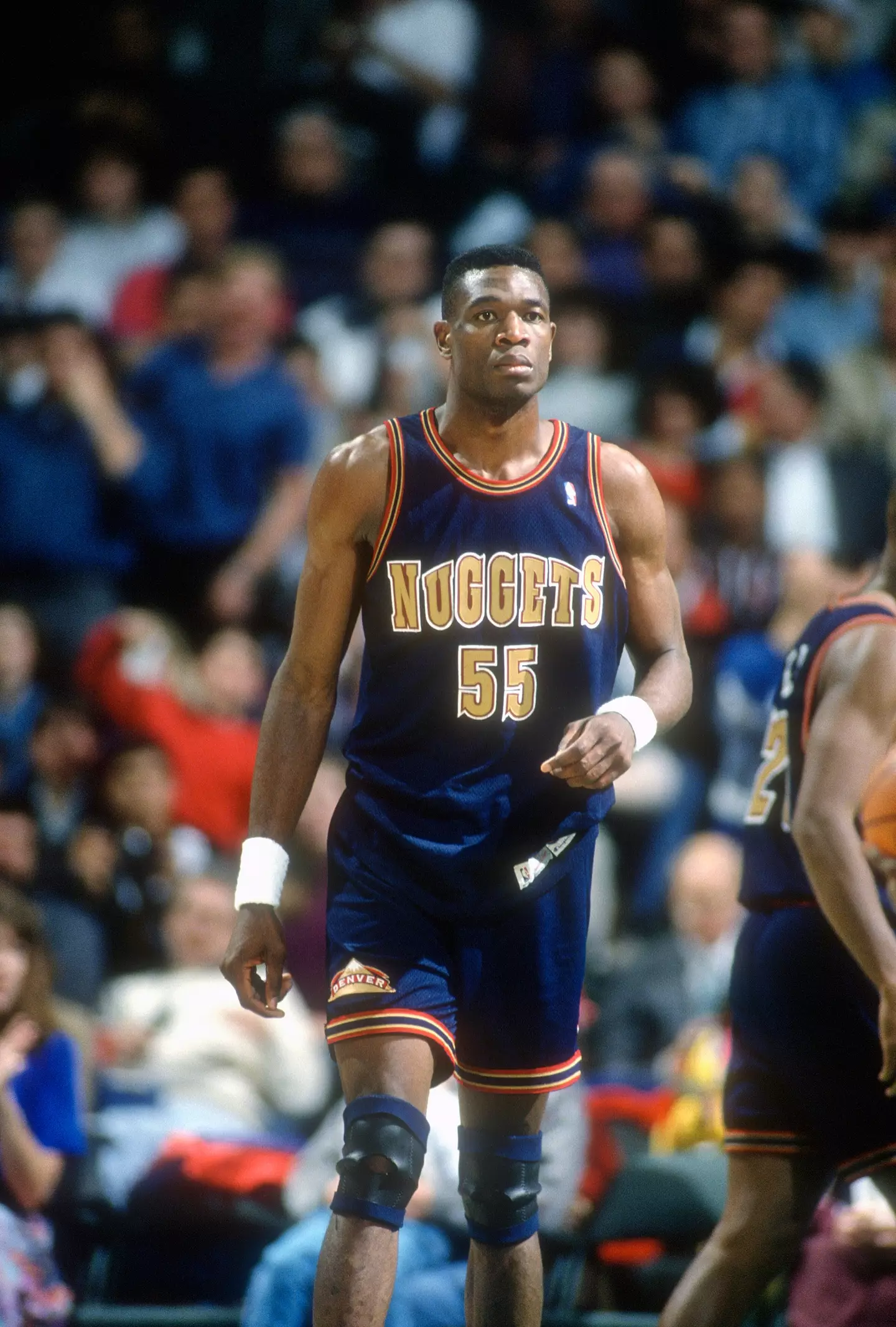 Dikembe Mutombo on the court in 1993 (Focus on Sport/Getty Images)