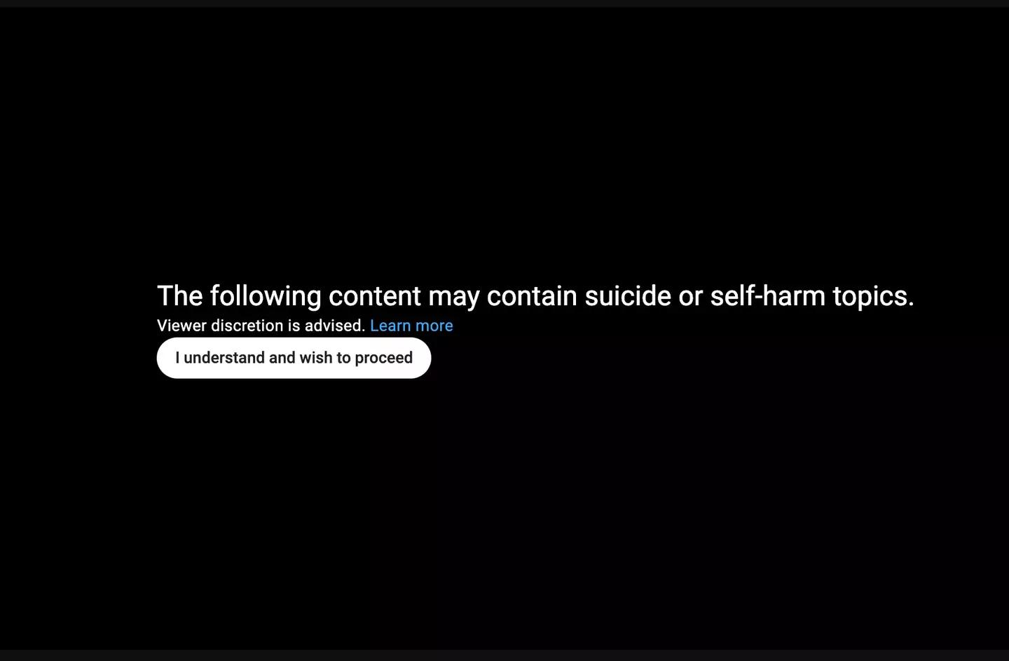 A YouTube account who shared the scene has included a content warning.