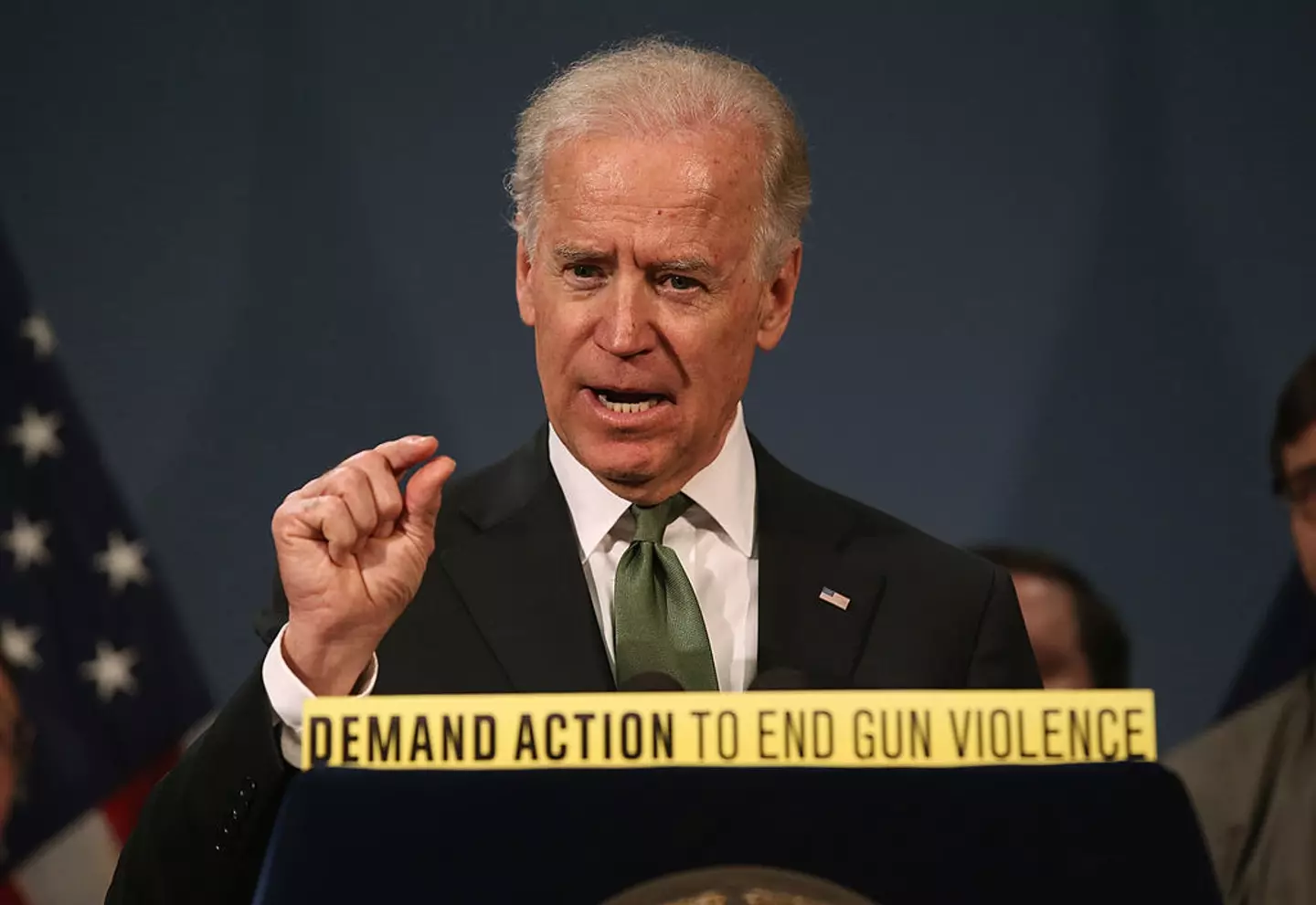 Biden was an advocate of gun reform (John Moore/Getty Images)