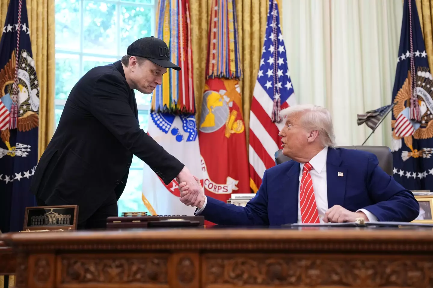 Trump and Musk has been involved in a bitter feud (Kevin Dietsch/Getty Images)