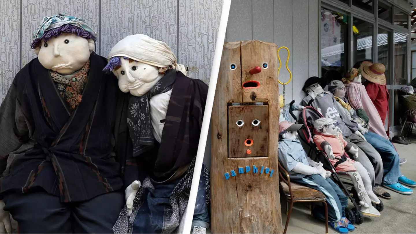 Inside eerie town where hundreds of life-sized dolls have replaced real residents