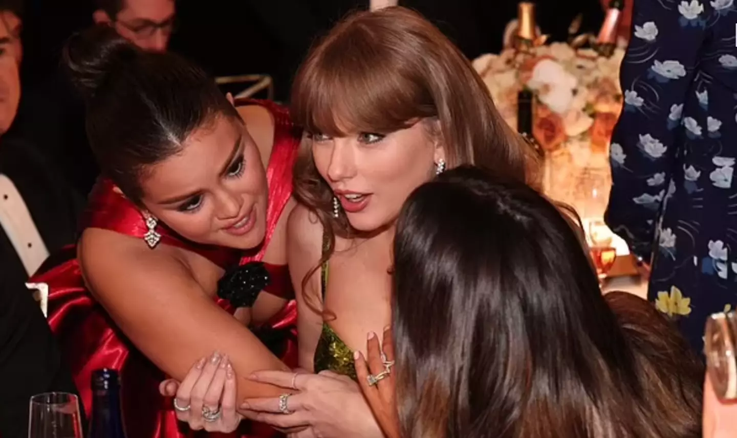 Taylor and Selena at the 2024 golden globes.