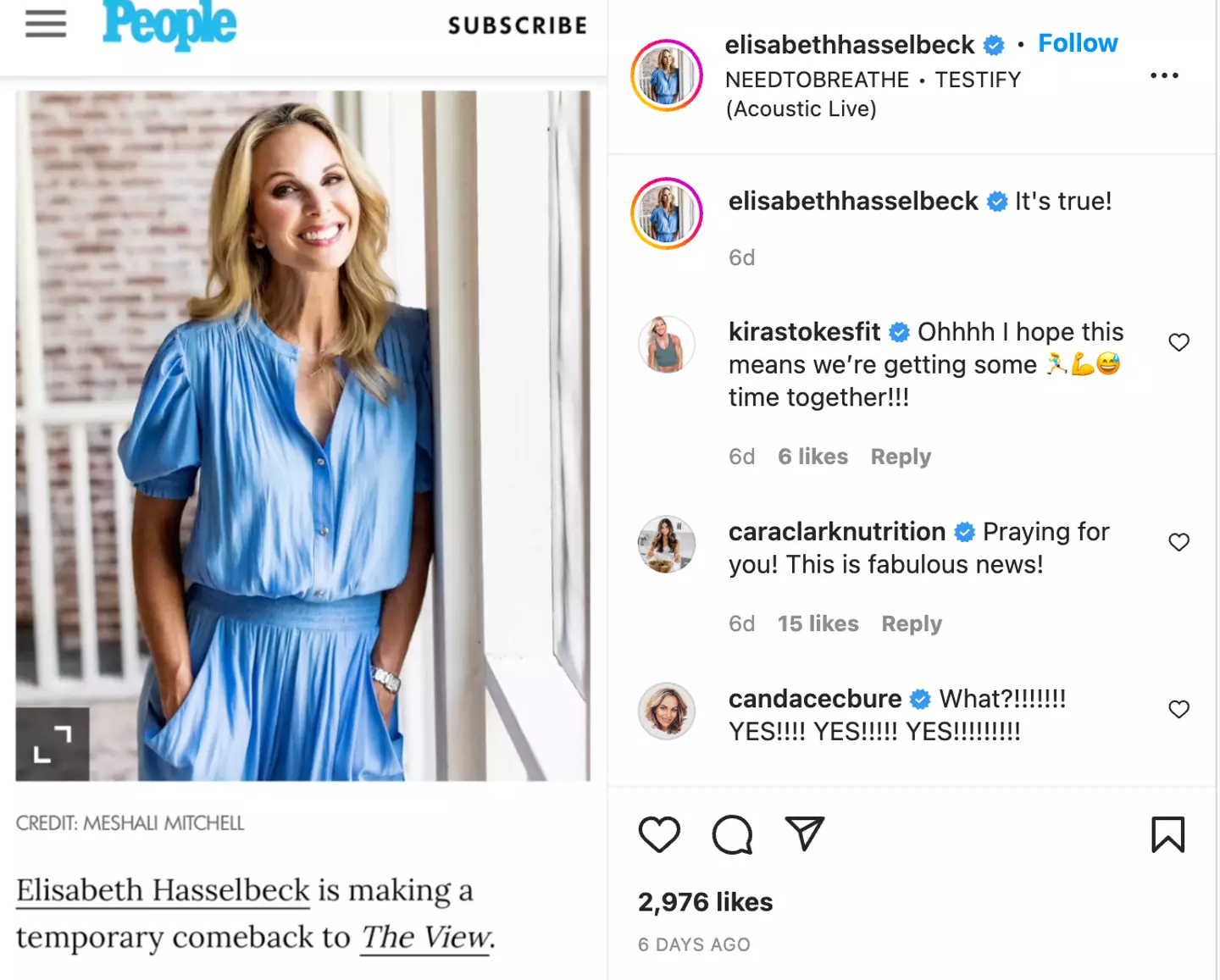 Elisabeth Hasselbeck is making a return to The View.