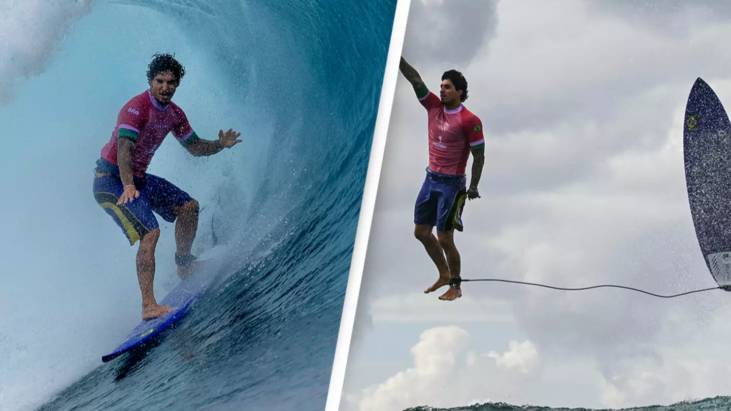 How the incredible photo of floating Olympic surfer was taken