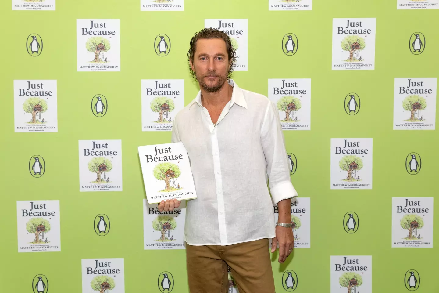 McConaughey at the launch of his new book.