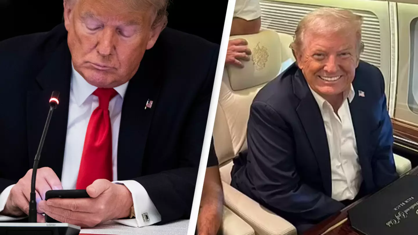 People stunned after discovering what Donald Trump’s lock screen is