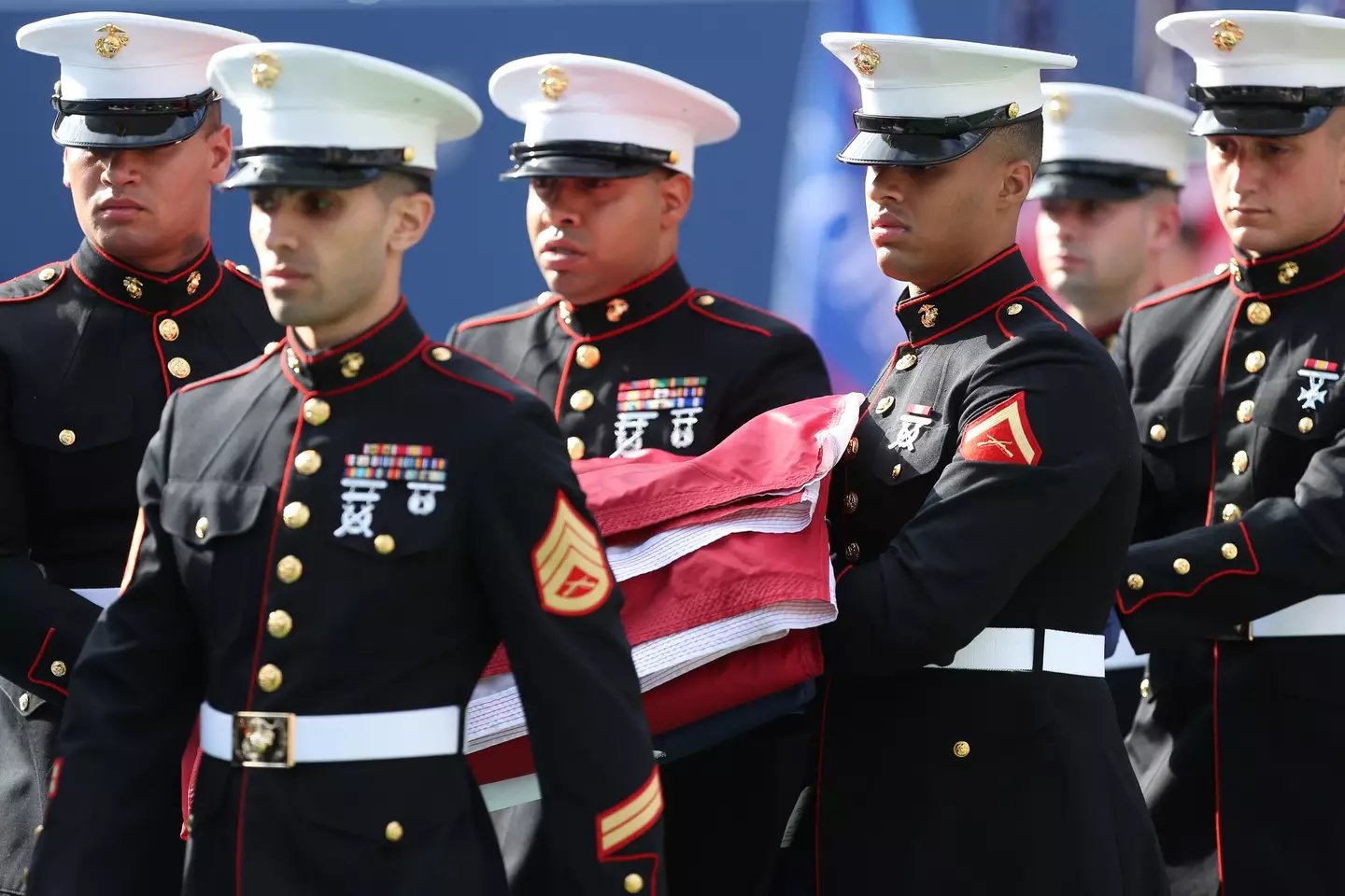 People have hit out at the US Marine Corps.