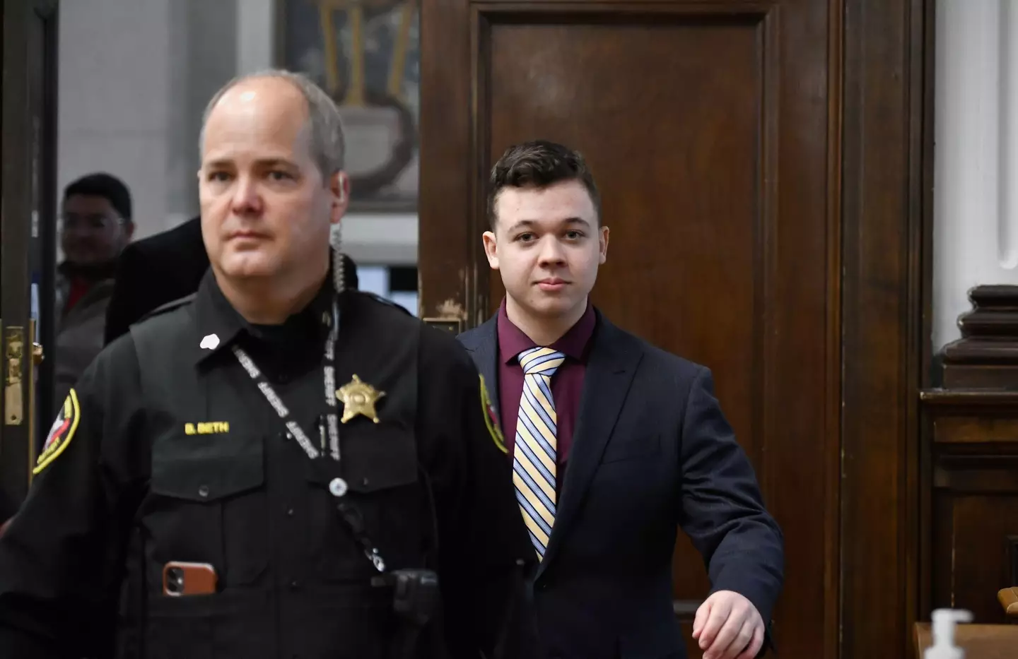 Kyle Rittenhouse in court (Alamy)