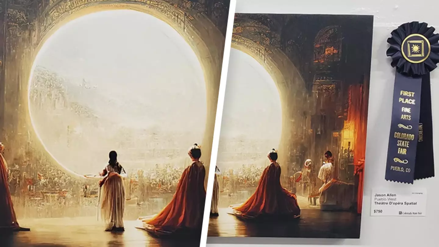 Artists are fuming after an AI-generated image won top prize at a state-level arts fair
