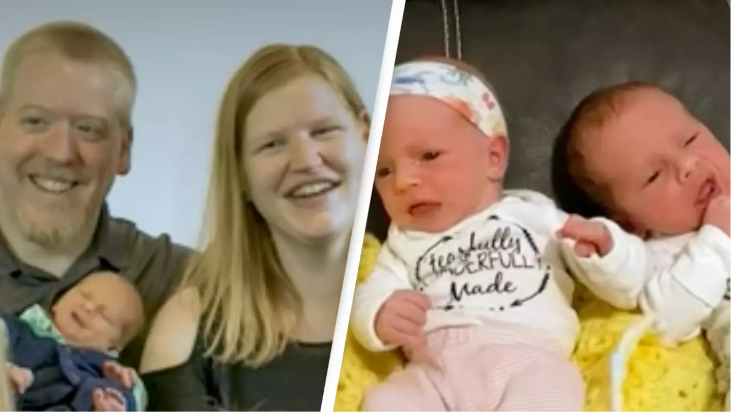 Twins born from 30-year-old frozen embryos have a mom that's only 3 years older than them