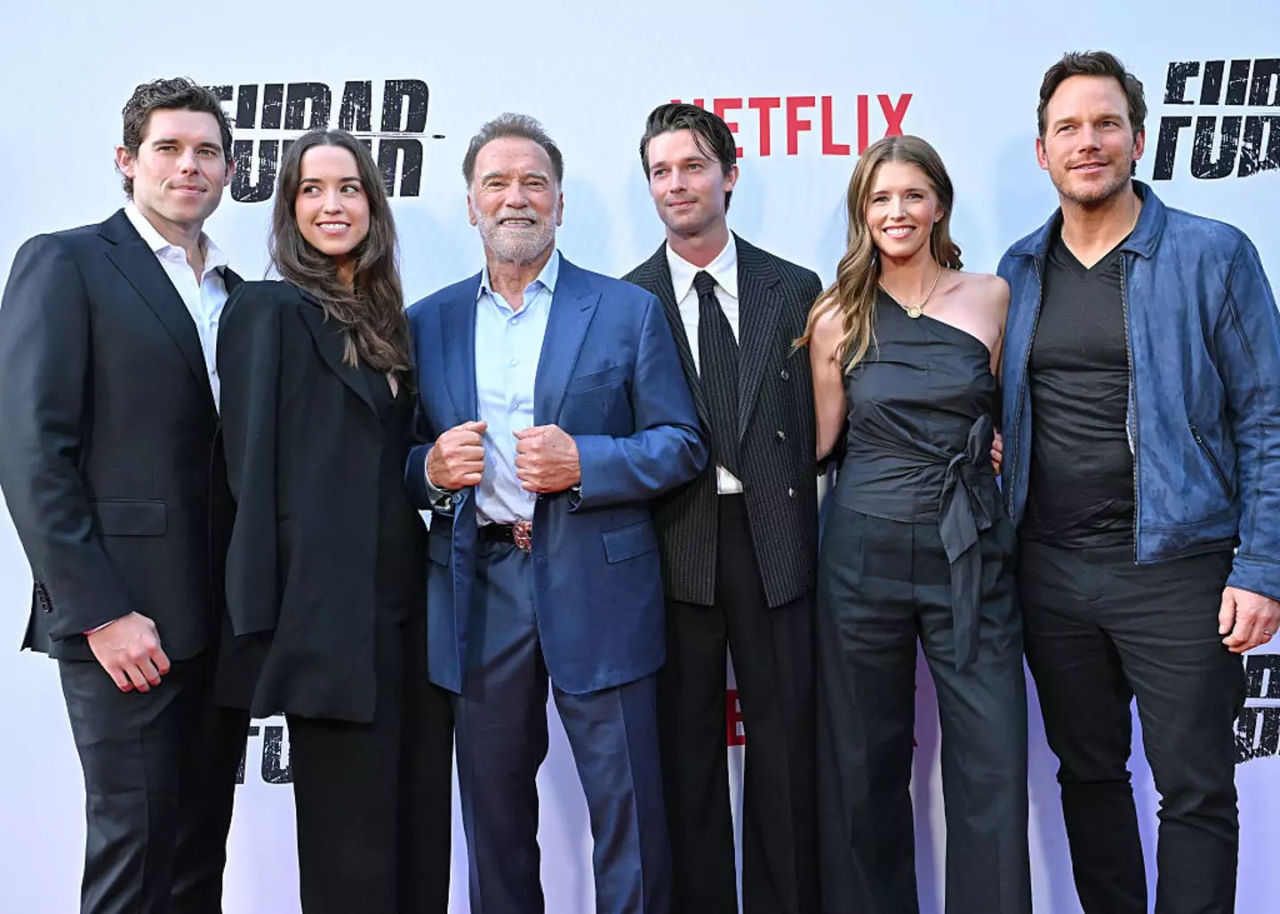 Arnold's children were there to support him (Axelle/Bauer-Griffin/FilmMagic)