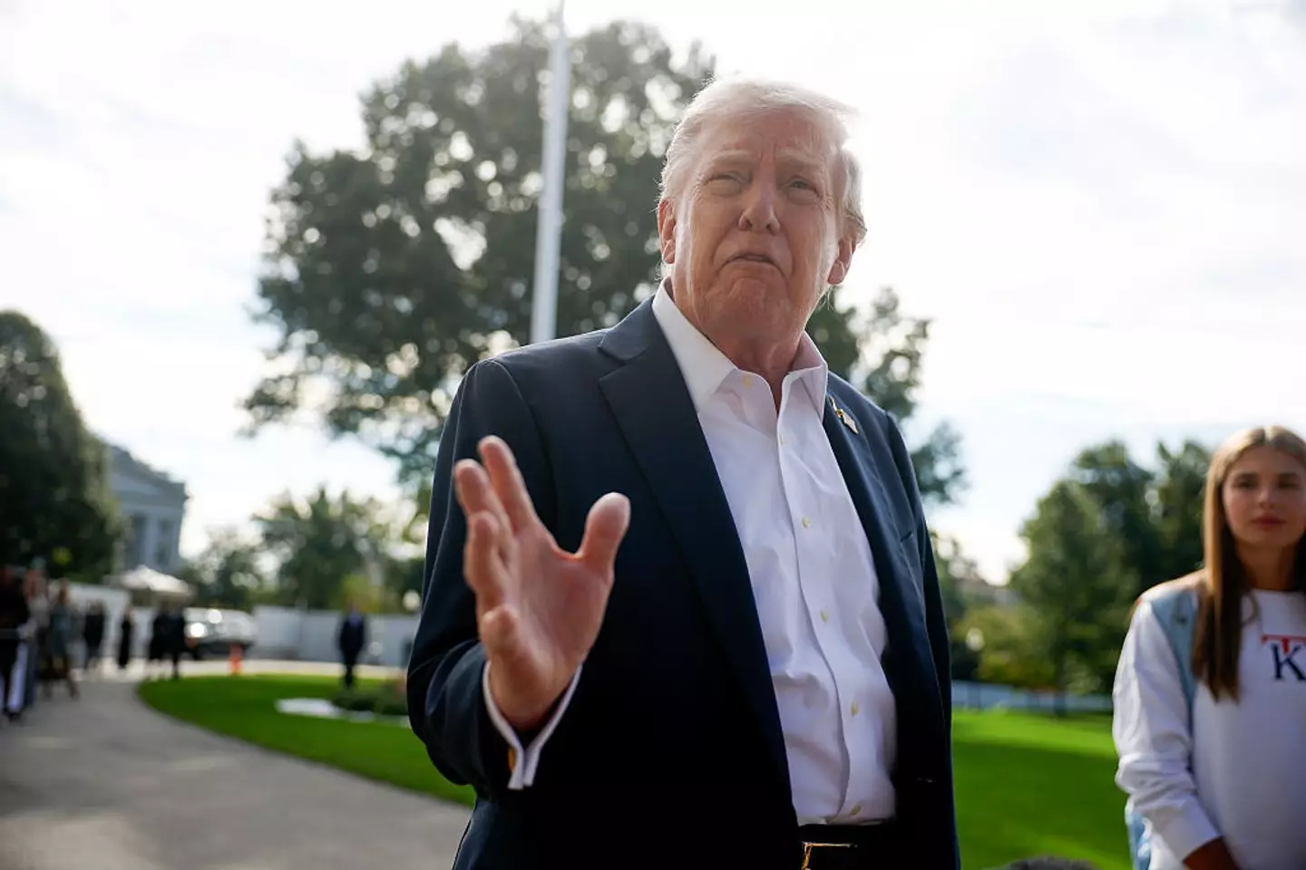 While the ratings reveal the state of play, Trump is defiant that his administration is leading the country well and that Americans agree (Kevin Dietsch/Getty Images)