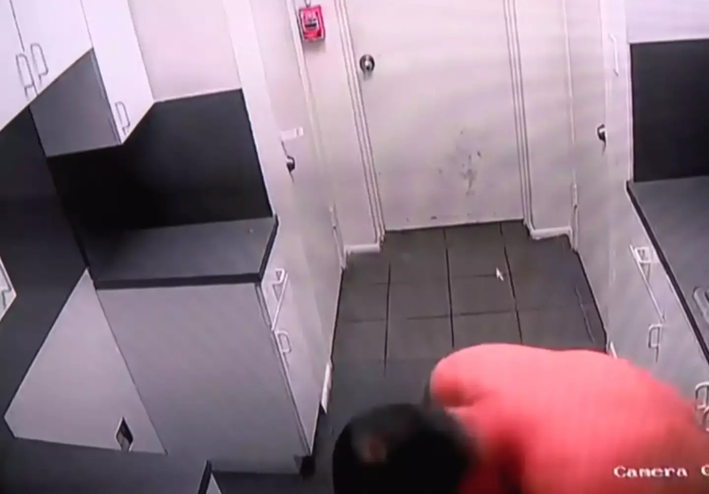 The man even took his shirt off.