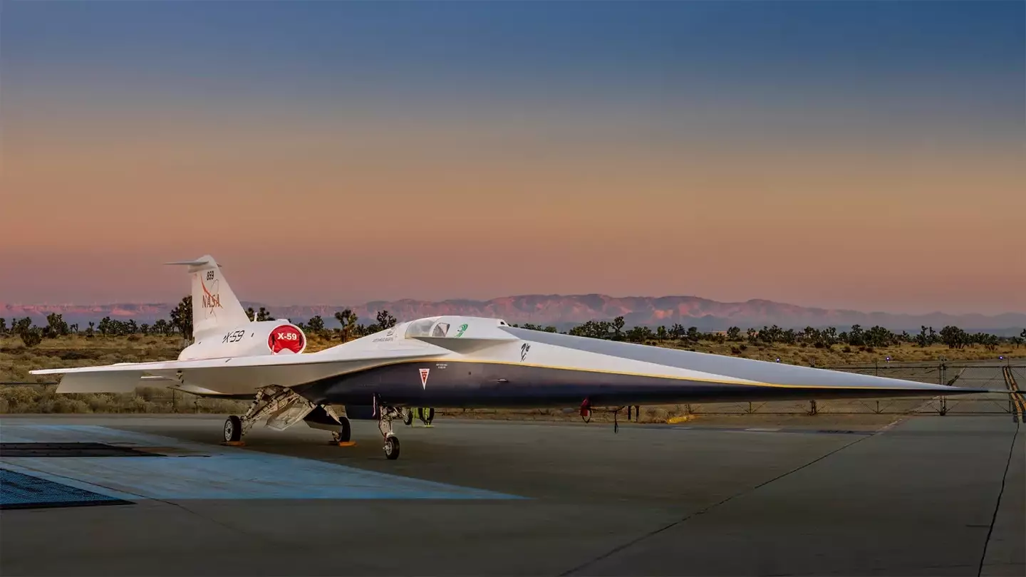 NASA's X-59 was unveiled earlier this year (NASA/ Lockheed Martin Skunk Works)