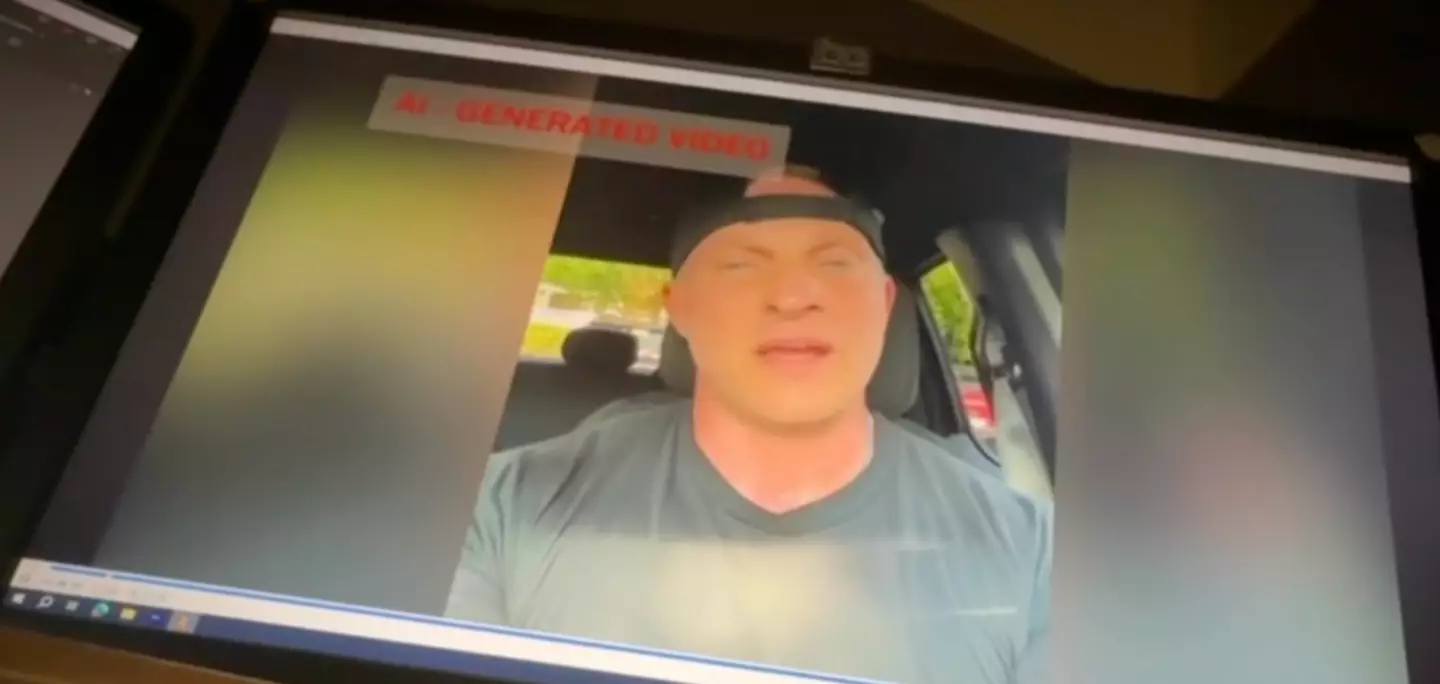 The video is believed to have been made with AI (ABC News)