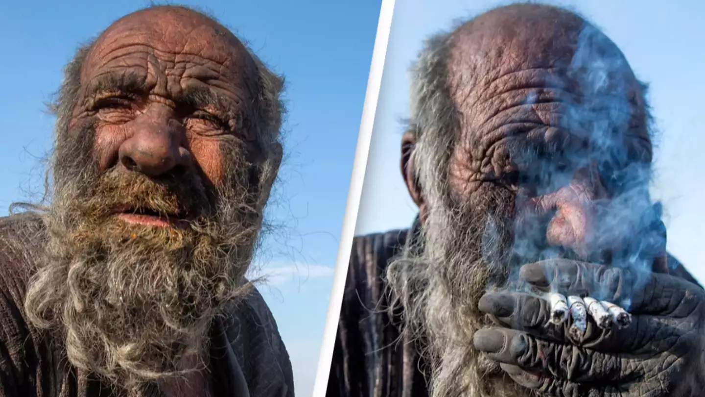 Heartbreaking reason why the 'world's dirtiest man' didn't bathe with water or soap for over 60 years