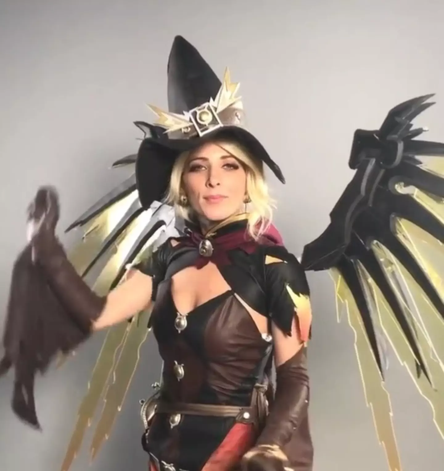 Mercy's voice actor has also cosplayed as the Overwatch character.