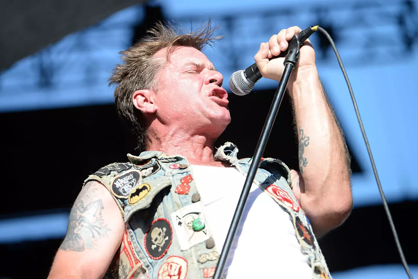 Junkyard frontman David Roach, pictured performing in 2015, has been diagnosed with skin cancer (Scott Dudelson/Getty Images)