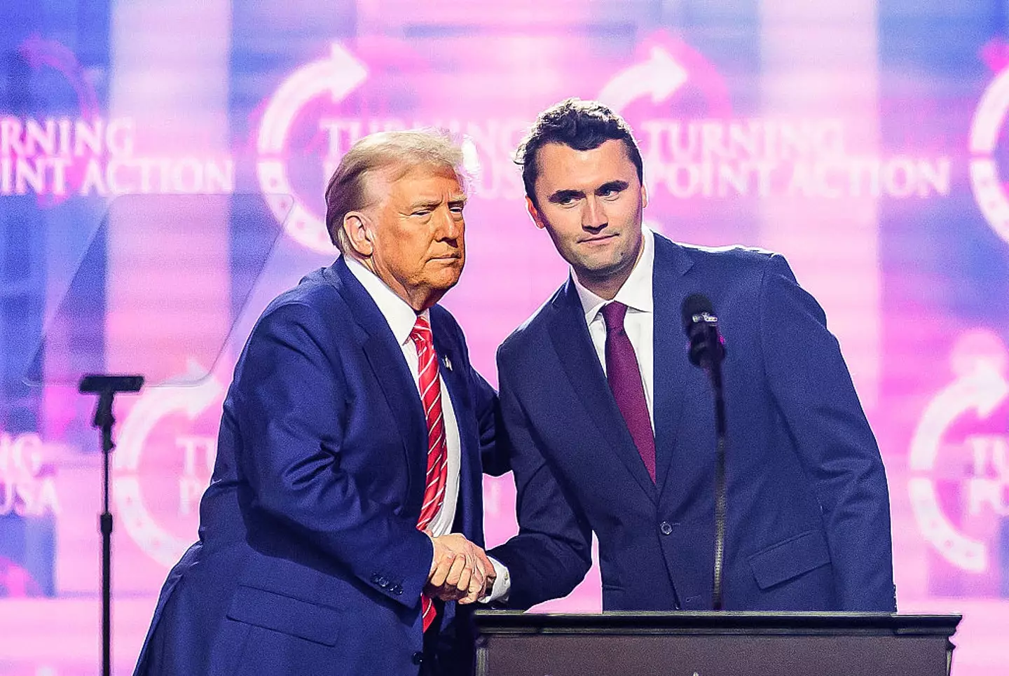 Charlie Kirk seen with President Trump in December 2024 (JOSH EDELSON/AFP via Getty Images)
