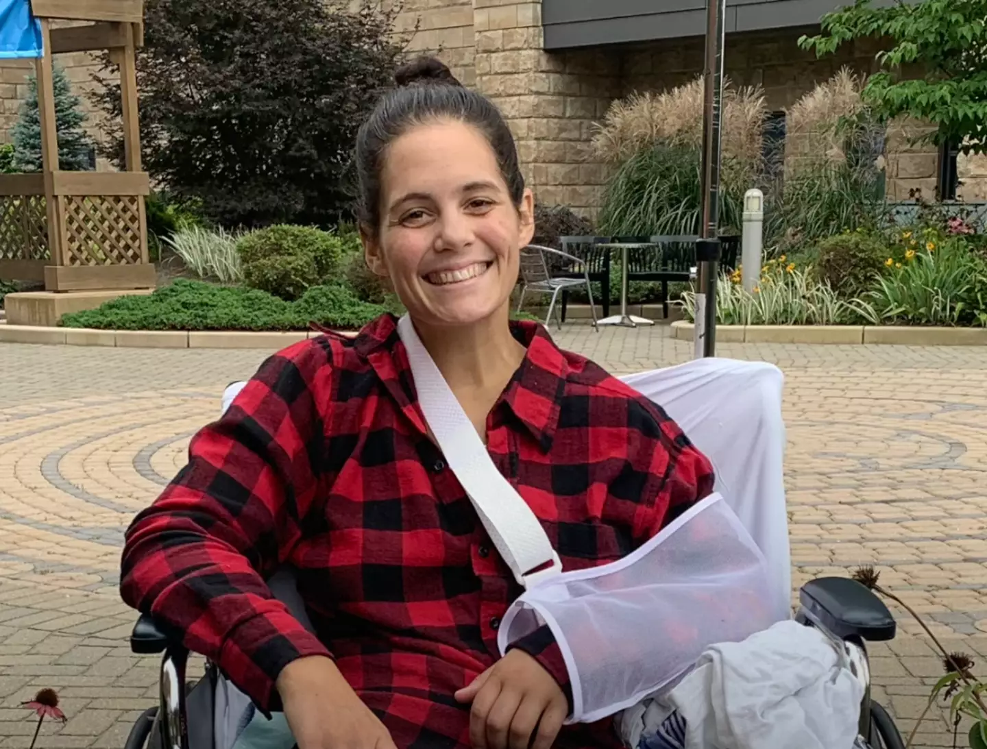 Ashley underwent a year of recovery (YouTube/Bay State Health)