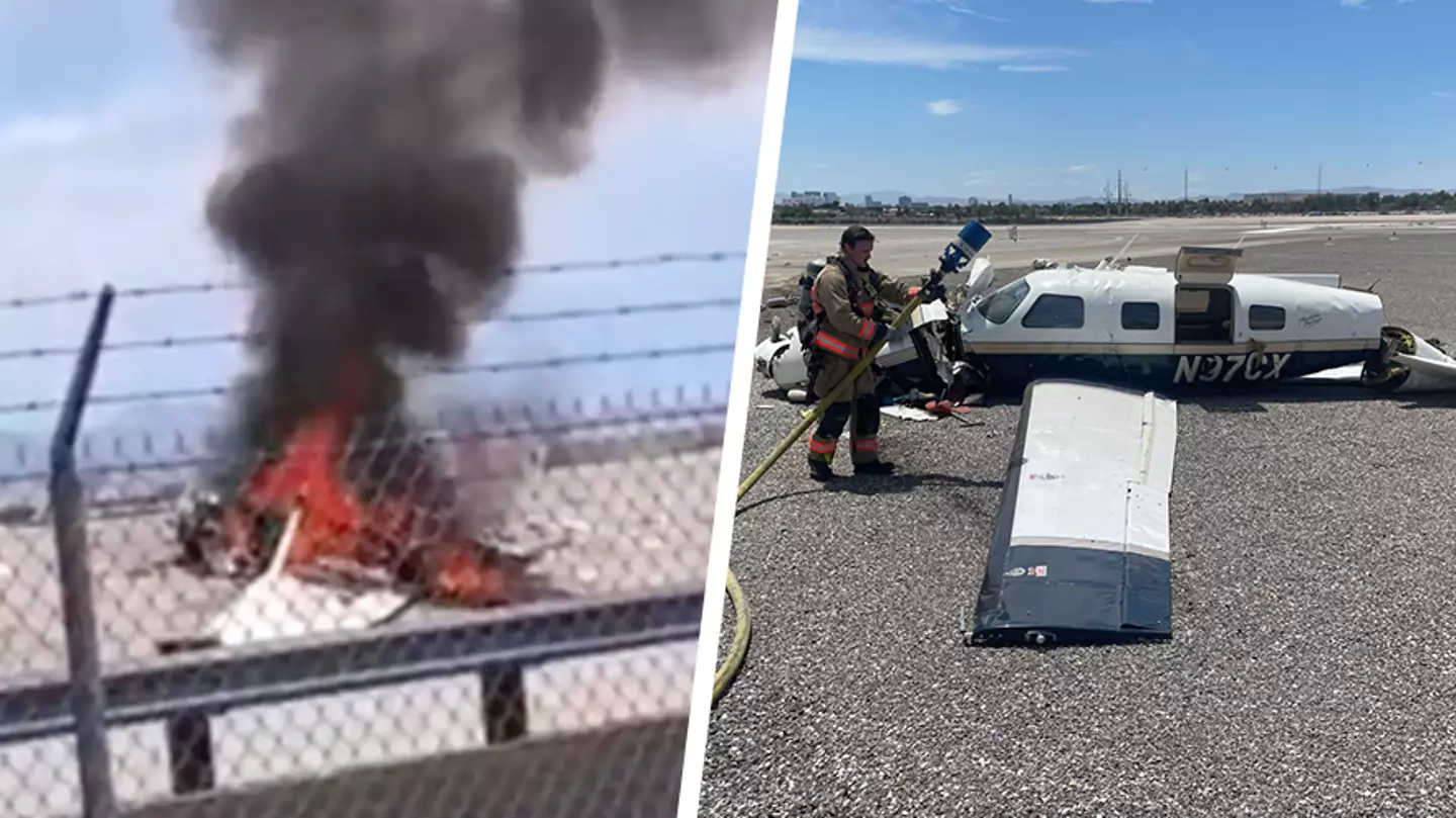 Four People Killed After Two Airplanes Collide Midair Over Las Vegas